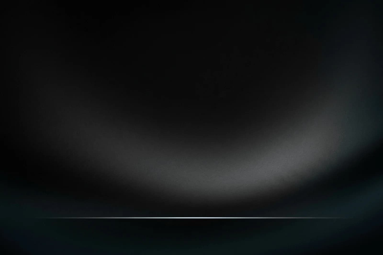 Ink-black abstract background with pearl shadow diffusion, silver highlight, and broad dark space