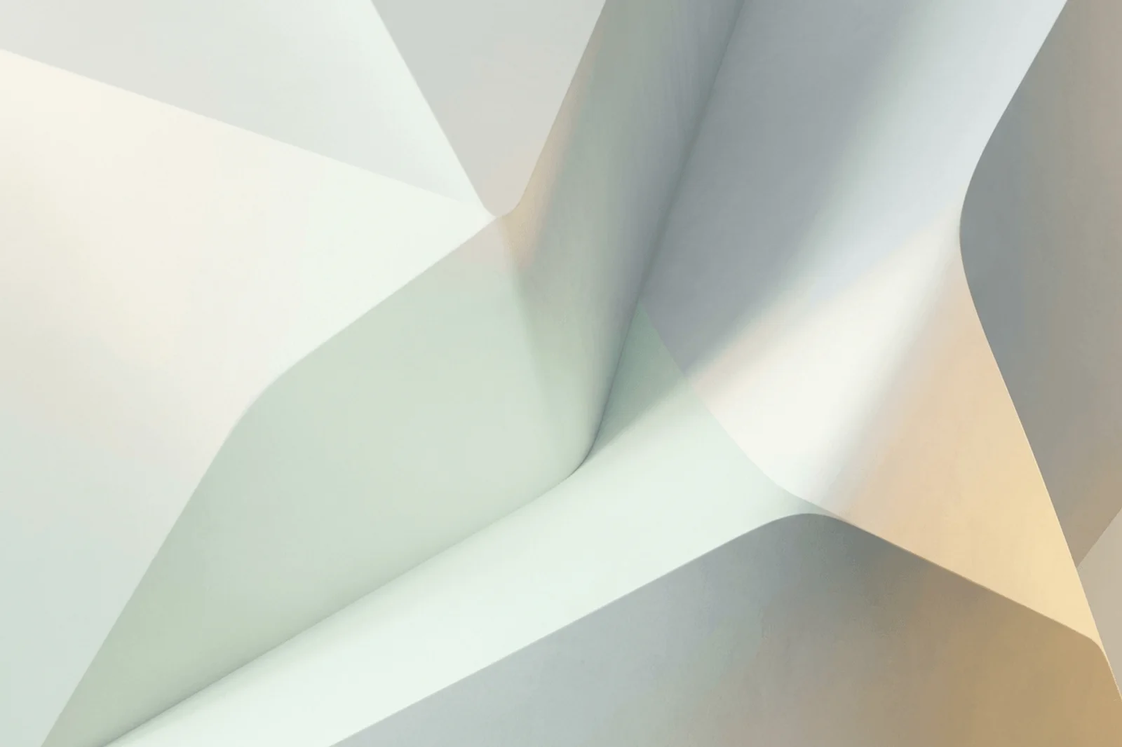 Light abstract background with opal geometric planes, pale mint depth, and professional section-ready contrast