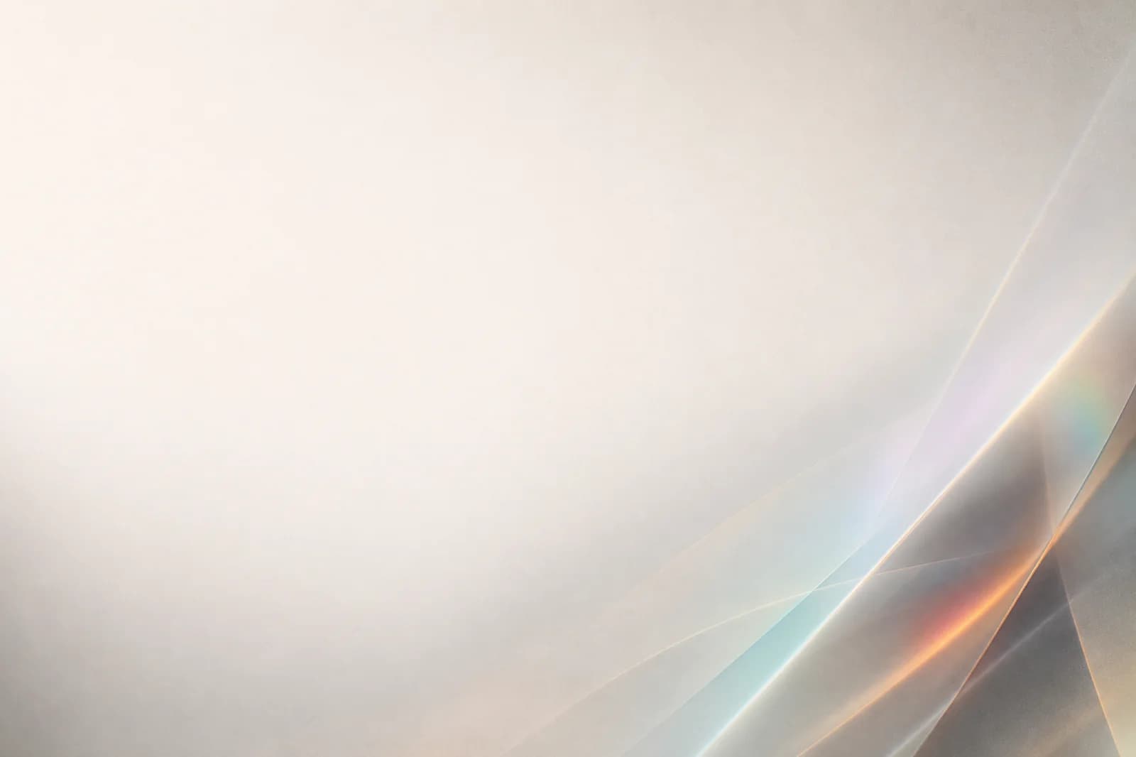 Premium light abstract website background with pearl prism light, graphite depth, and spacious text-safe area